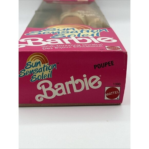 Vintage BARBIE SUN SENSATION DOLL # 1390 Mattel 1991 W/ Original Box - Picture 11 of 15